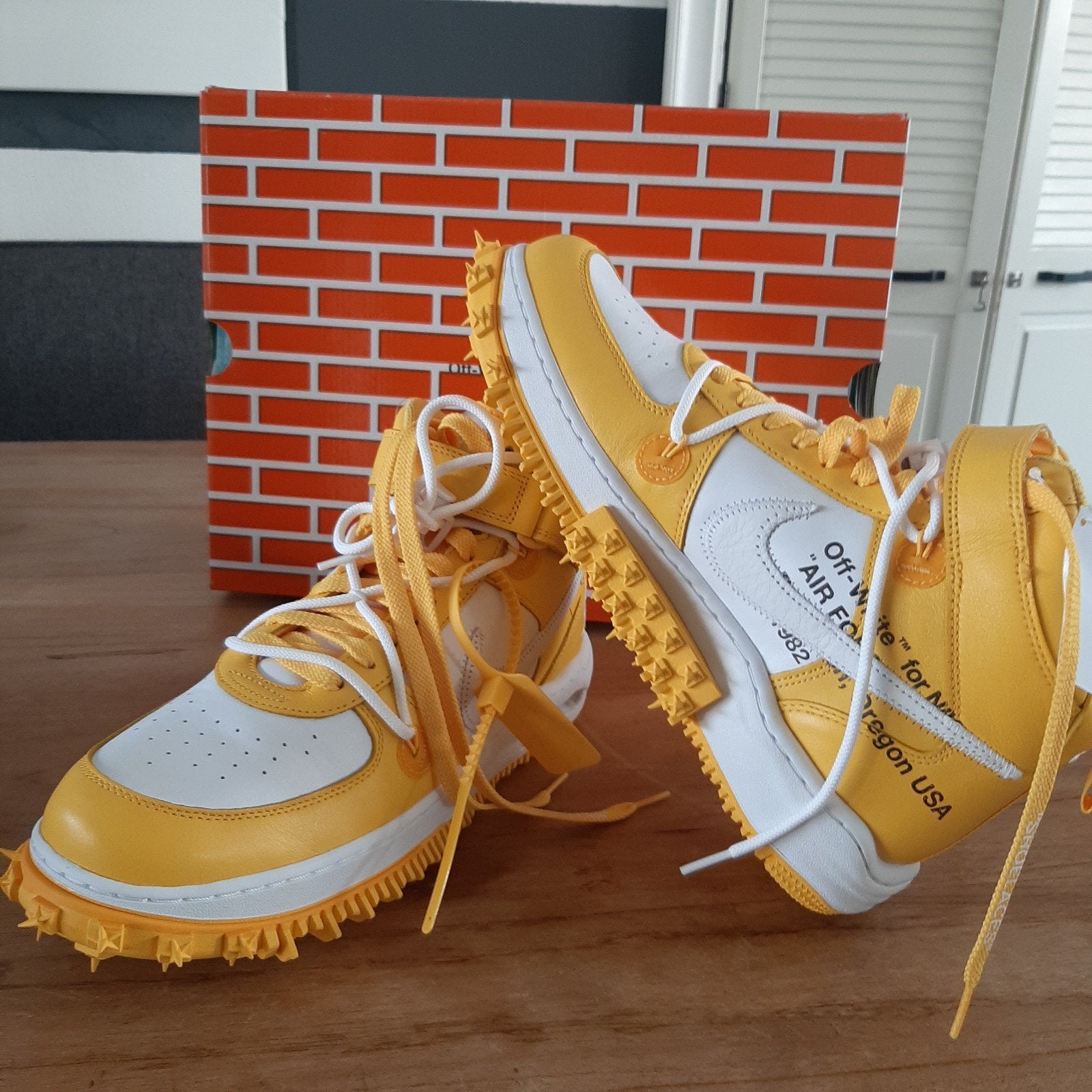 Nike air force Off-White sneakers Maat 45, Ophalen of Verzenden, Nieuw, Wit