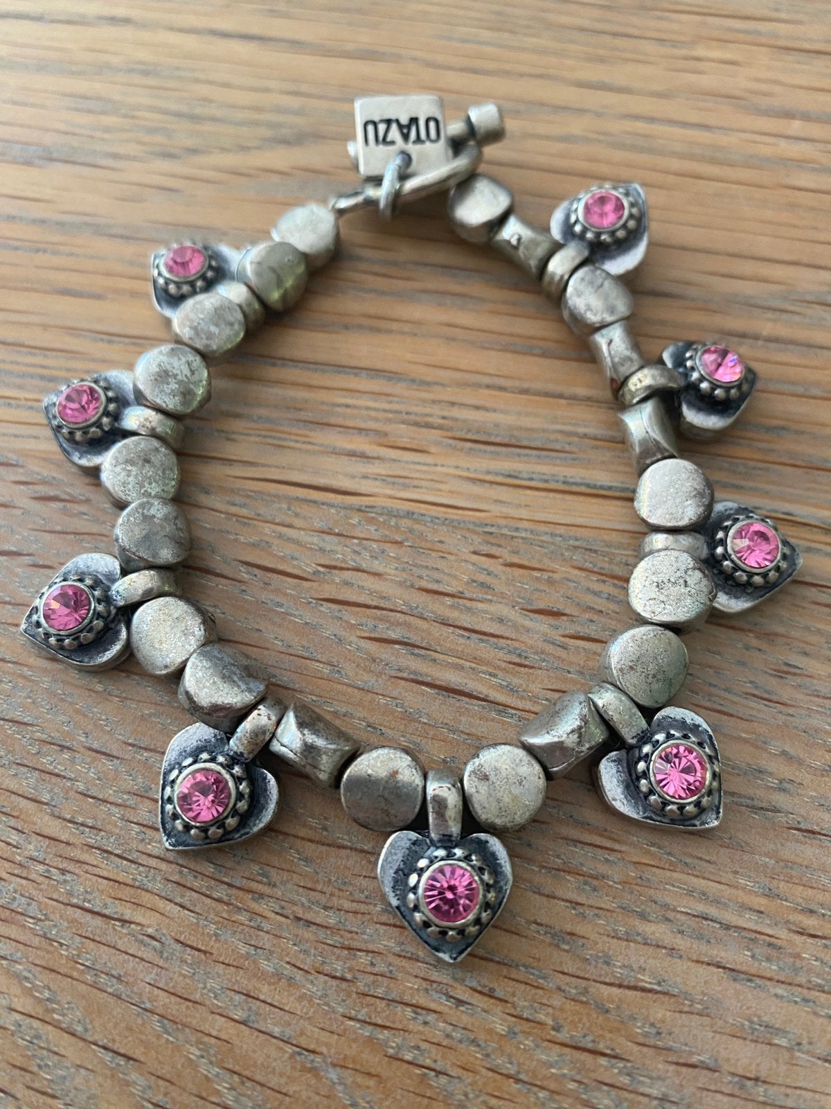 Otazu armband ZGAN, Sieraden, Tassen en Uiterlijk, Armbanden, Ophalen of Verzenden, Zo goed als nieuw, Met bedels of kralen, Zilver