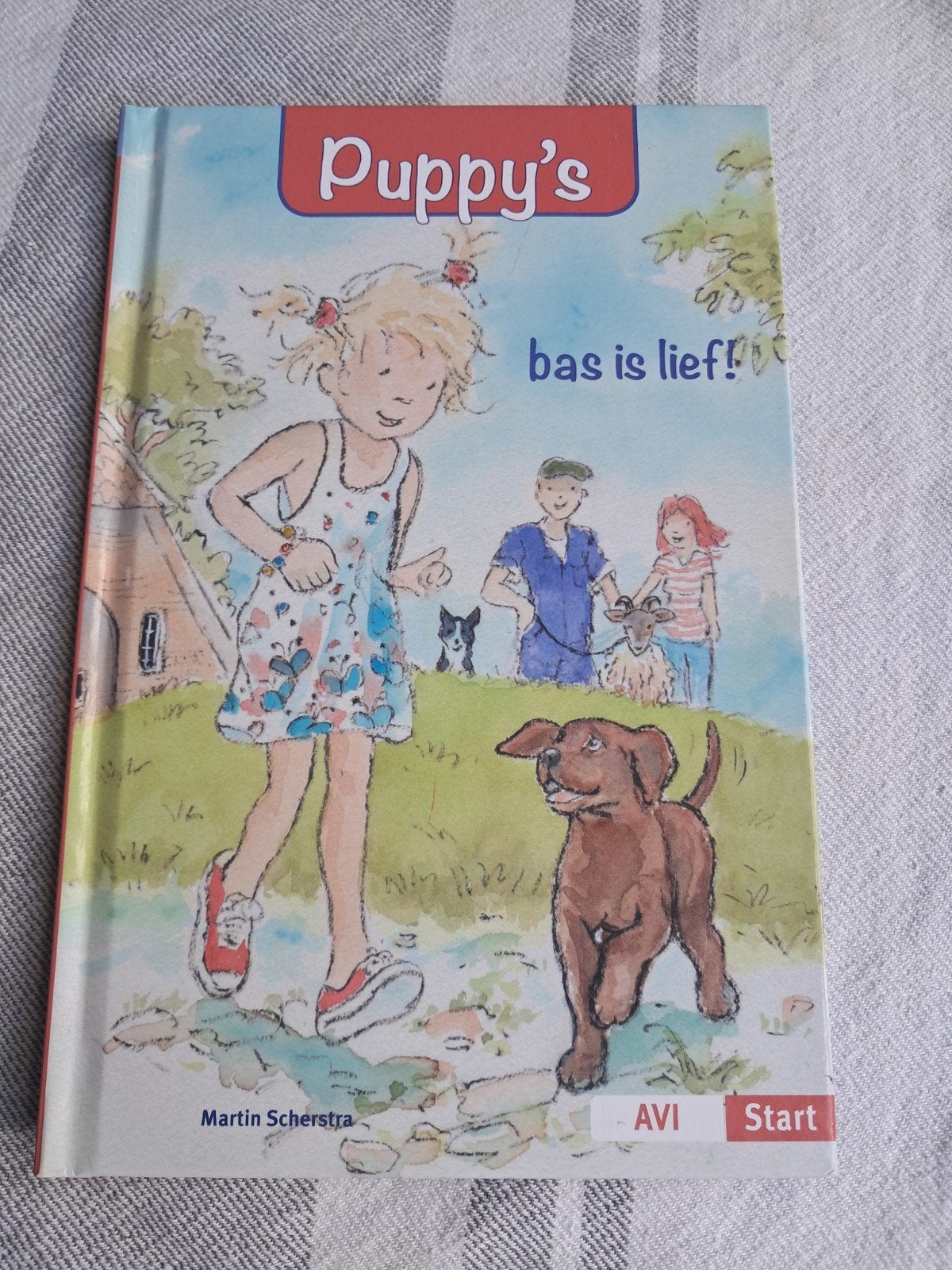Puppy's bas is lief! - Martin Scherstra (AVI Start), Ophalen of Verzenden, Zo goed als nieuw