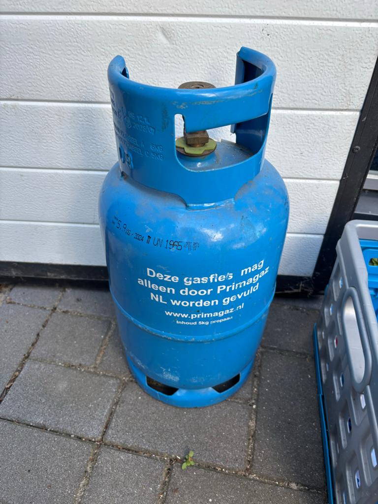 Primagaz gasfles 5kg propaan, Ophalen, Gebruikt