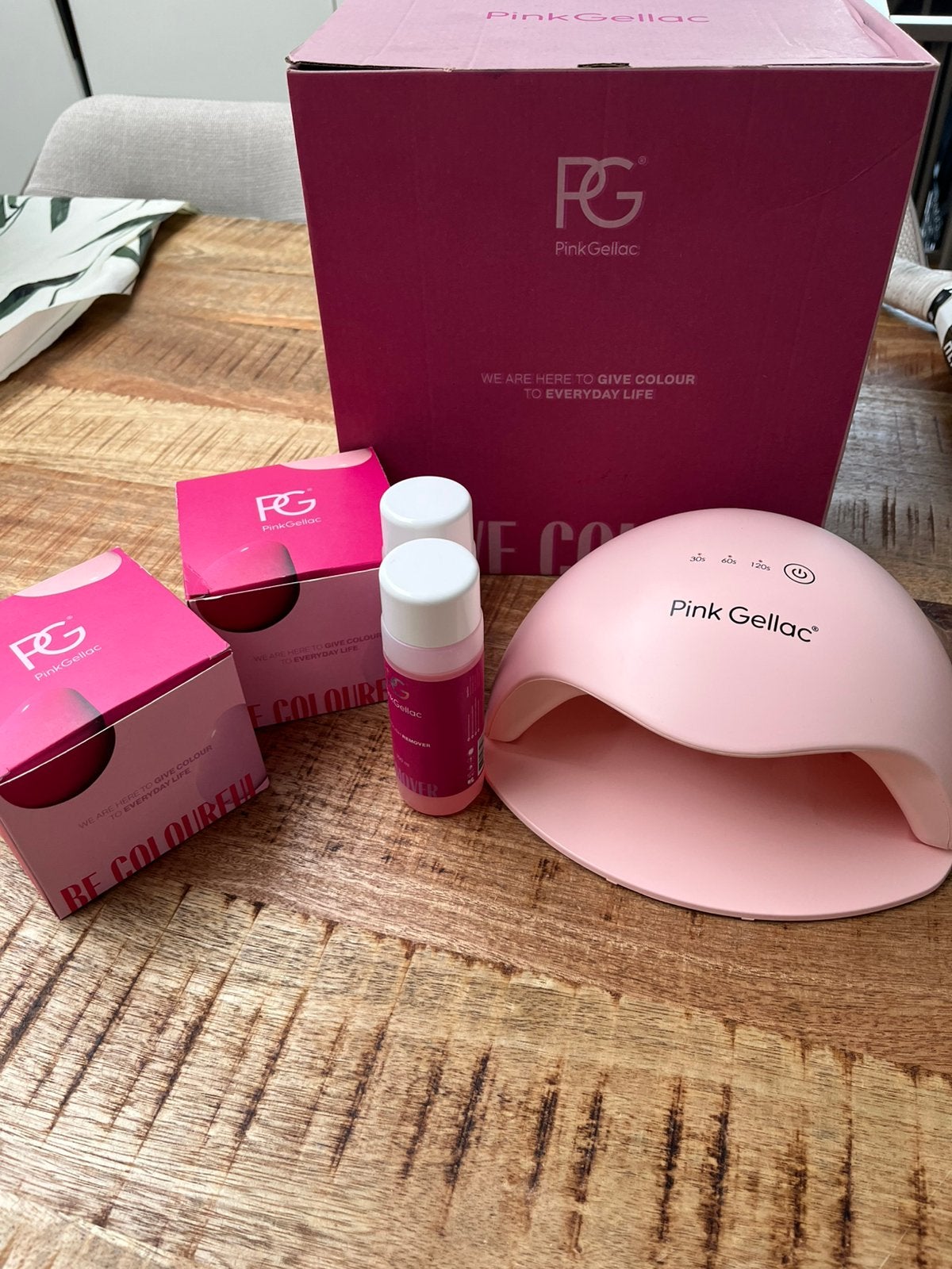 PINK GELLAC starterset, Ophalen of Verzenden, Overige kleuren, Handen en Nagels