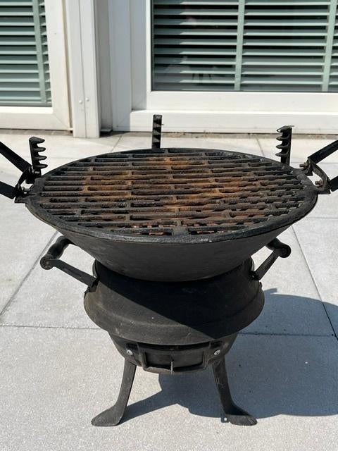 Smieedijzeren Hibachi BBq, Tuin en Terras, Houtskoolbarbecues, Ophalen, Gebruikt