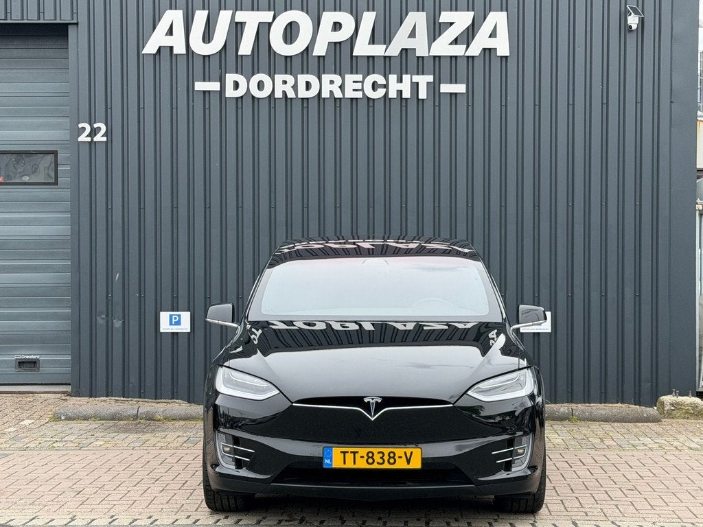 Tesla Model X 75D Base SOH 89.7%, Auto's, Automaat, Model X, Gebruikt, Zwart