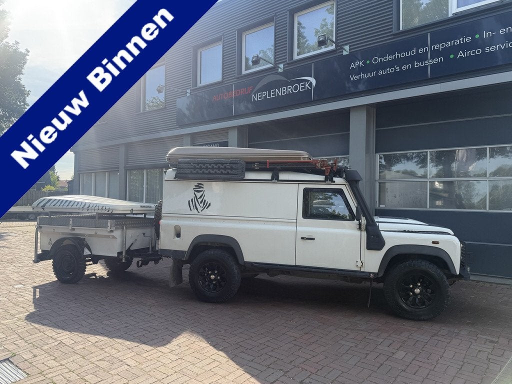 Land Rover Defender 2.4 TD HT 110" E Bj 2007 CAMPER 122PK (c, Auto's, 1780 kg, Stof, 4 cilinders, Bedrijf