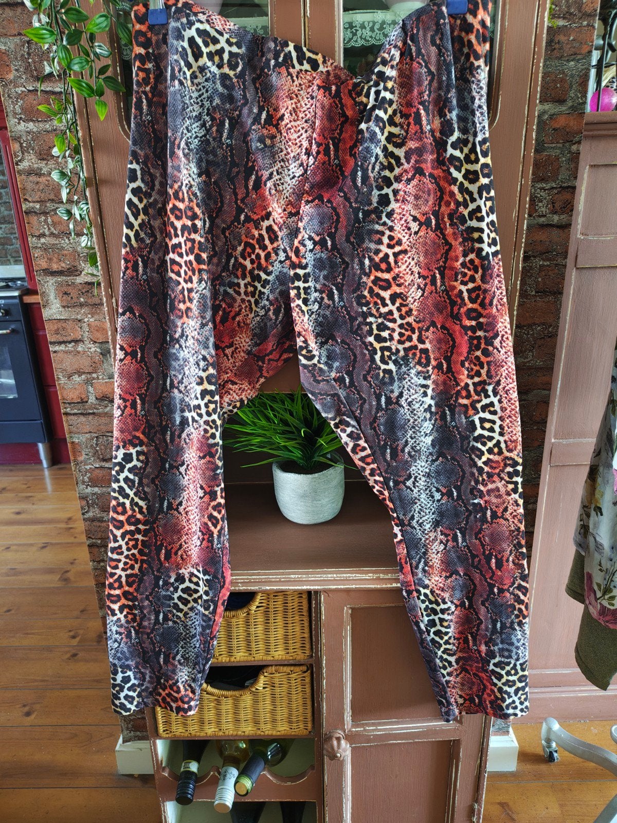 legging broek xl xxl, Kleding | Dames, Leggings, Maillots en Panty's, Ophalen of Verzenden, Zo goed als nieuw, Meerkleurig, Legging