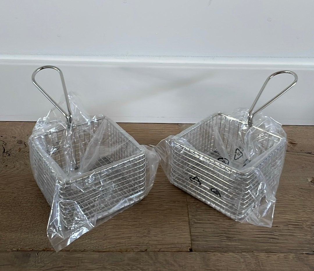 2 nieuwe friet mandjes, Overige typen, Ophalen of Verzenden, Metaal, Nieuw