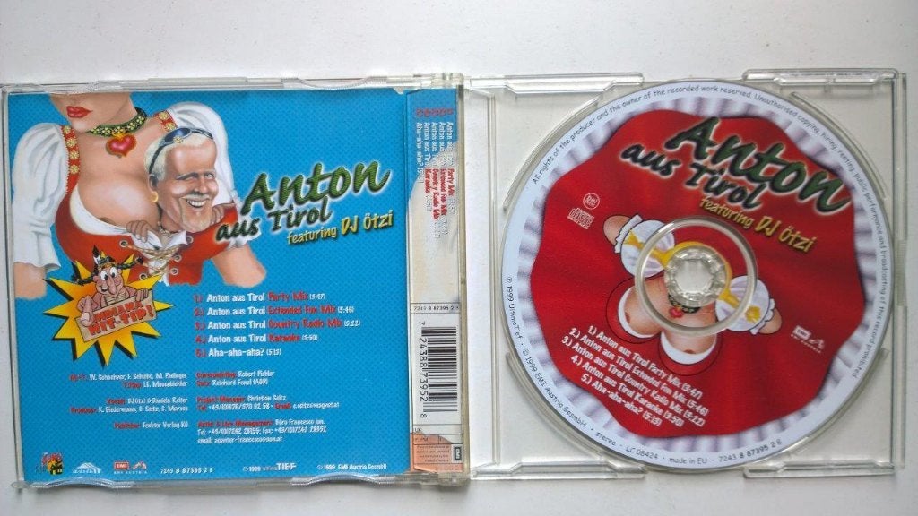 Anton Featuring Dj Ötzi - Anton Aus Tirol, Ophalen of Verzenden, Zo goed als nieuw, Pop