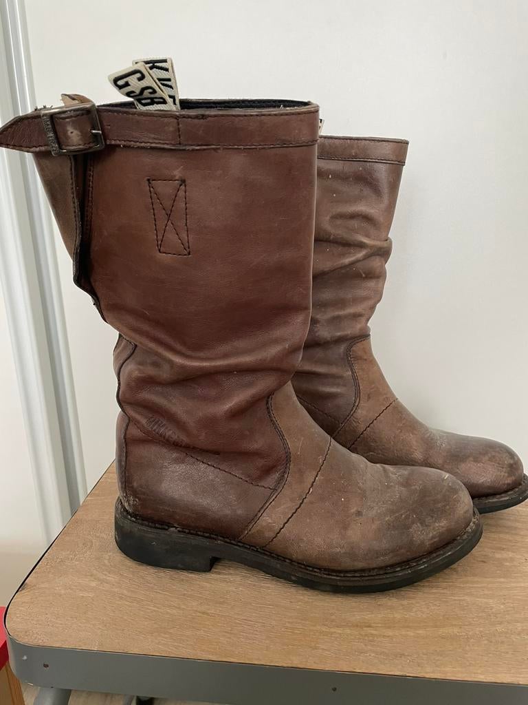 Bikkembergs laarzen bruin 40, Verzenden, Zo goed als nieuw, Bruin, Hoge laarzen