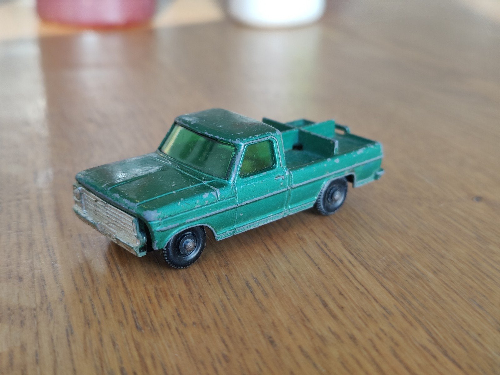 Matchbox Ford Kennel Pickup Truck GROEN, Ophalen, Zo goed als nieuw, Auto