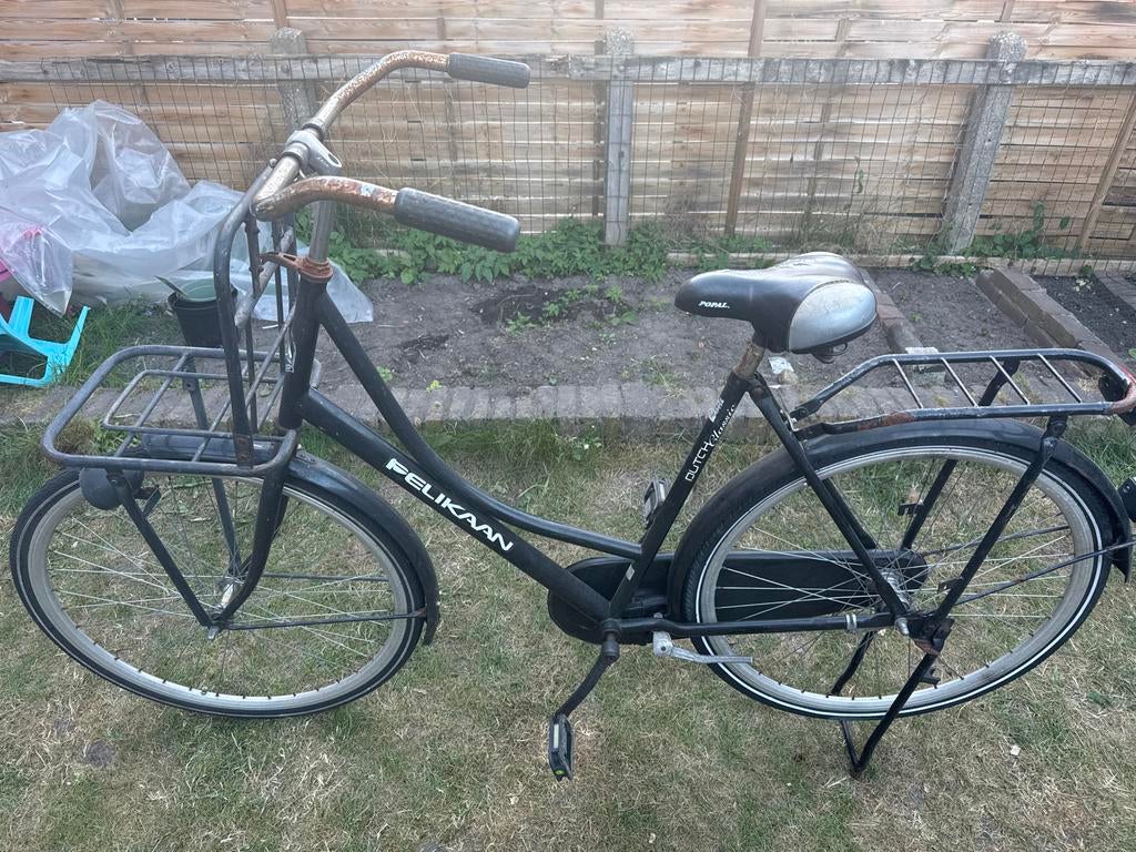 Pelikaan omafiets 28 inch - Nieuw achterpand, goede staat, 56 cm of meer, Ophalen of Verzenden, Gebruikt