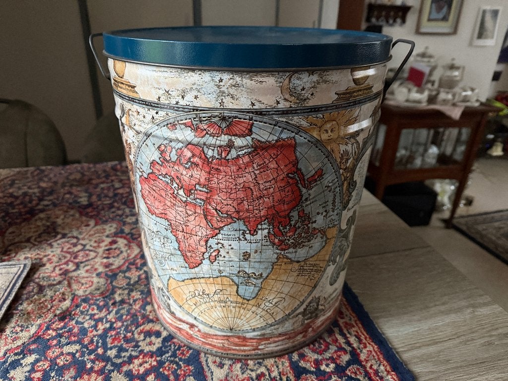 Oud Theeblik van Bertels can co, Wilkes-Barre PA., Ophalen of Verzenden, Zo goed als nieuw, Overige, Overige merken