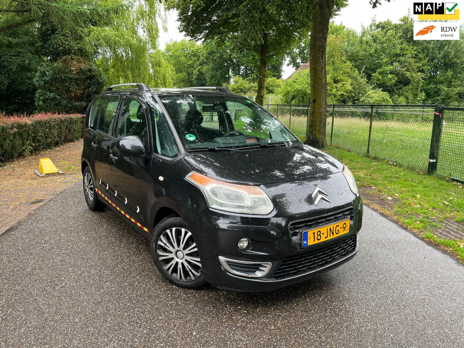Citroen C3 Picasso 1.6 VTi Aura | 2009 |AIRCO | APK, Auto's, Citroën, Voorwielaandrijving, Stof, Gebruikt, Zwart