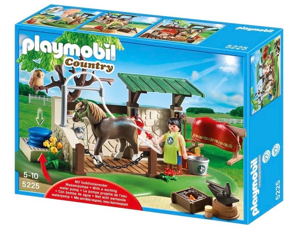 PLAYMOBIL 5225 Paardenverzorgingsstation met werkende pomp, Kinderen en Baby's, Speelgoed | Playmobil, Ophalen of Verzenden, Zo goed als nieuw