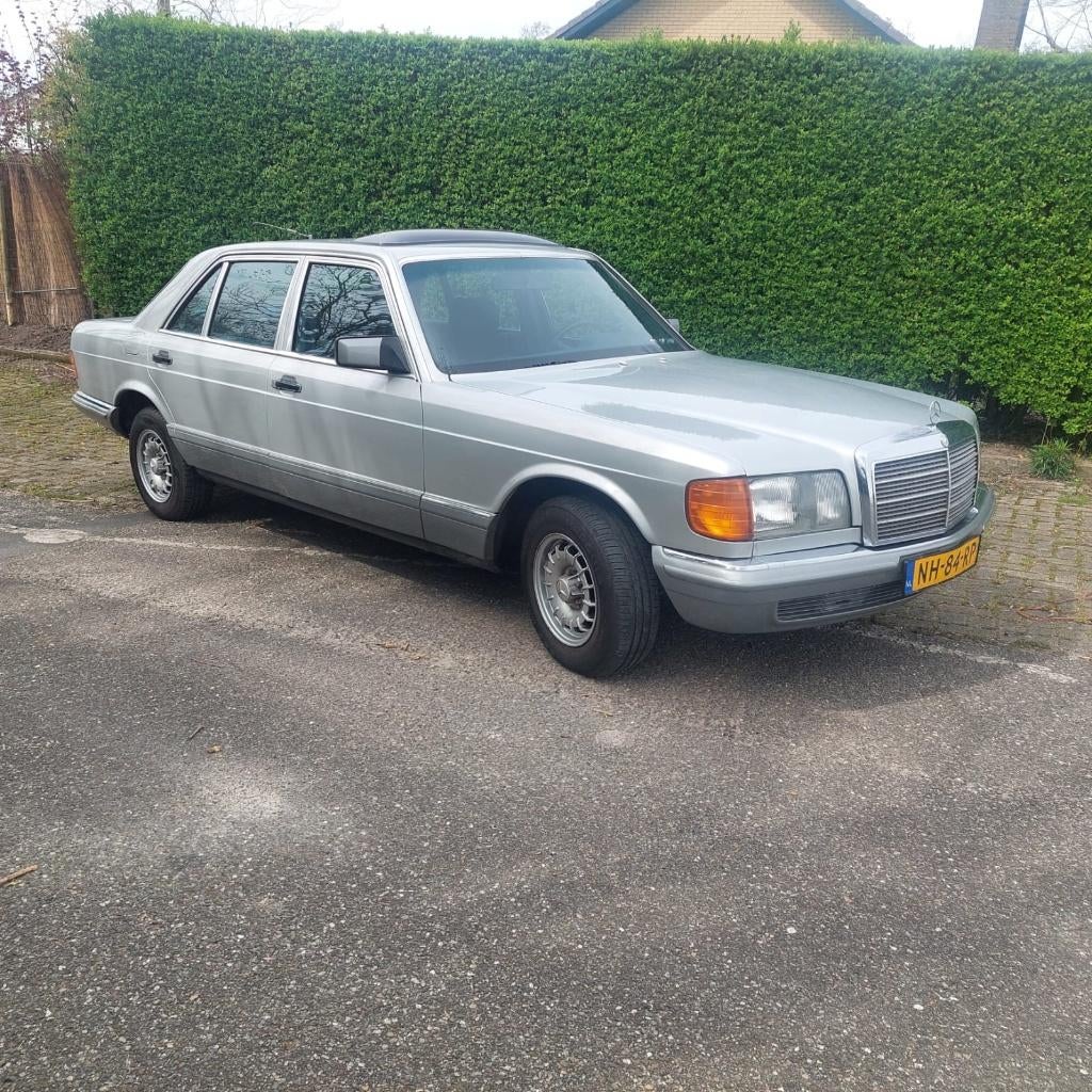 Mercedes-Benz S-Klasse 3.8 380 SEL AUT 1980 Grijs, 8 cilinders, Origineel Nederlands, Bedrijf, Blauw