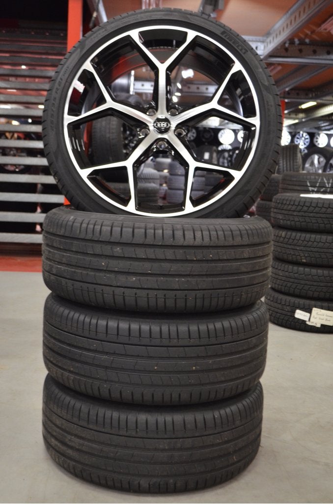 21" Audi A6 Velgen ET30 66.6 5x112 9x21 + Zomerbanden, Niet ingevuld, 265 mm, Banden en Velgen, Niet ingevuld