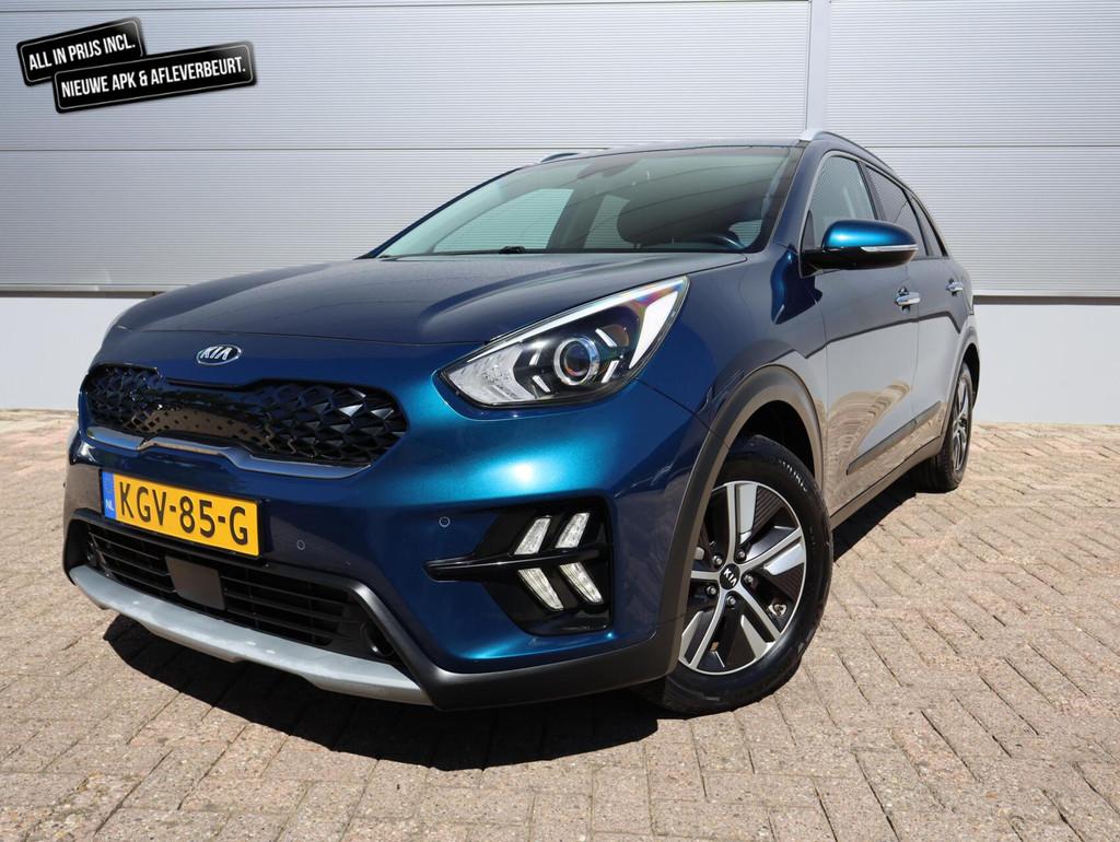 Kia Niro 1.6 GDi Hybrid DynamicPlusLine(Vol Opties)1eigenaar, Auto's, Kia, Gebruikt, Euro 6, Met garantie (alle), Blauw