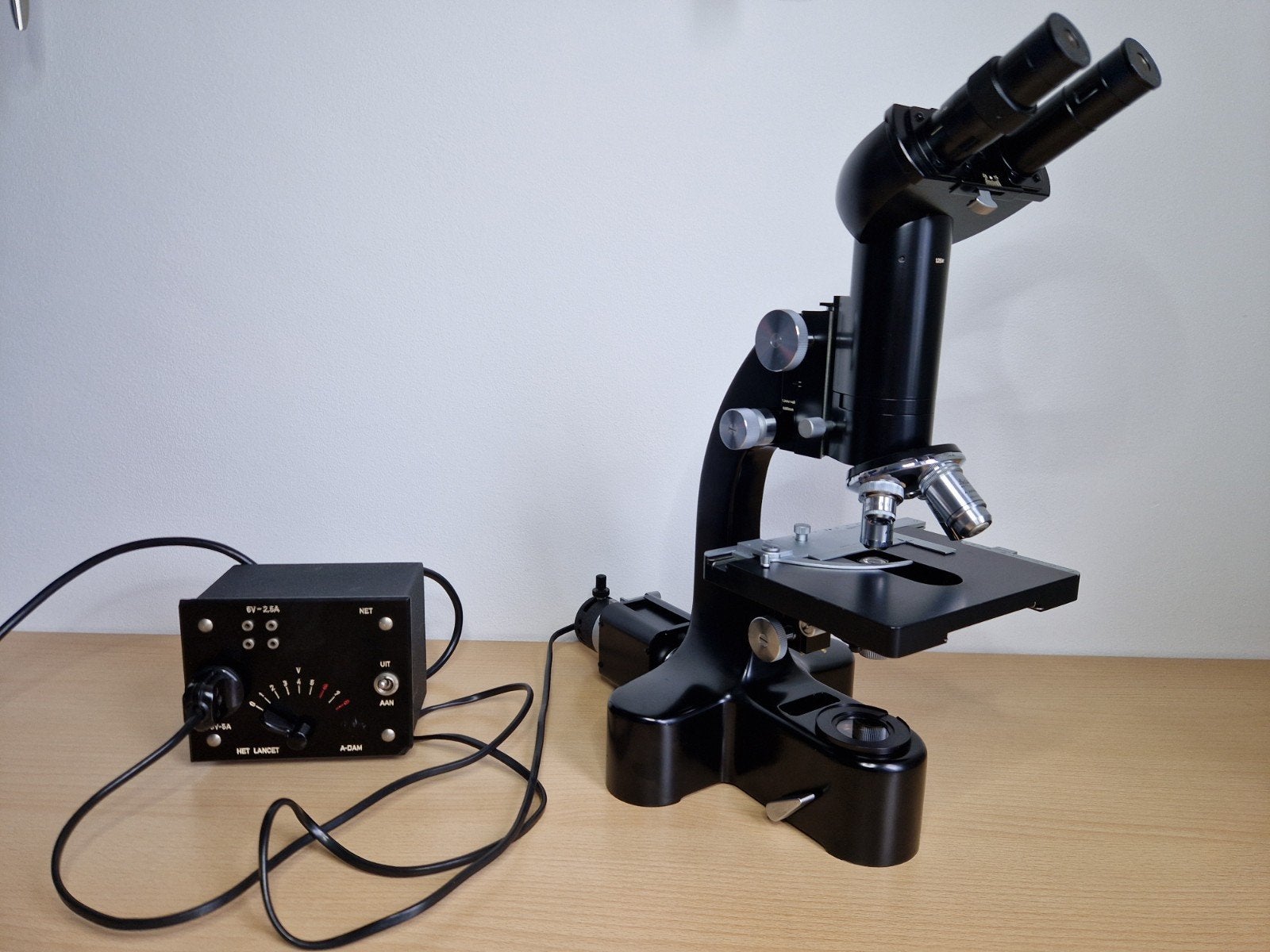 Leitz Laborlux microscoop, Ophalen of Verzenden, Gebruikt, Minder dan 400x
