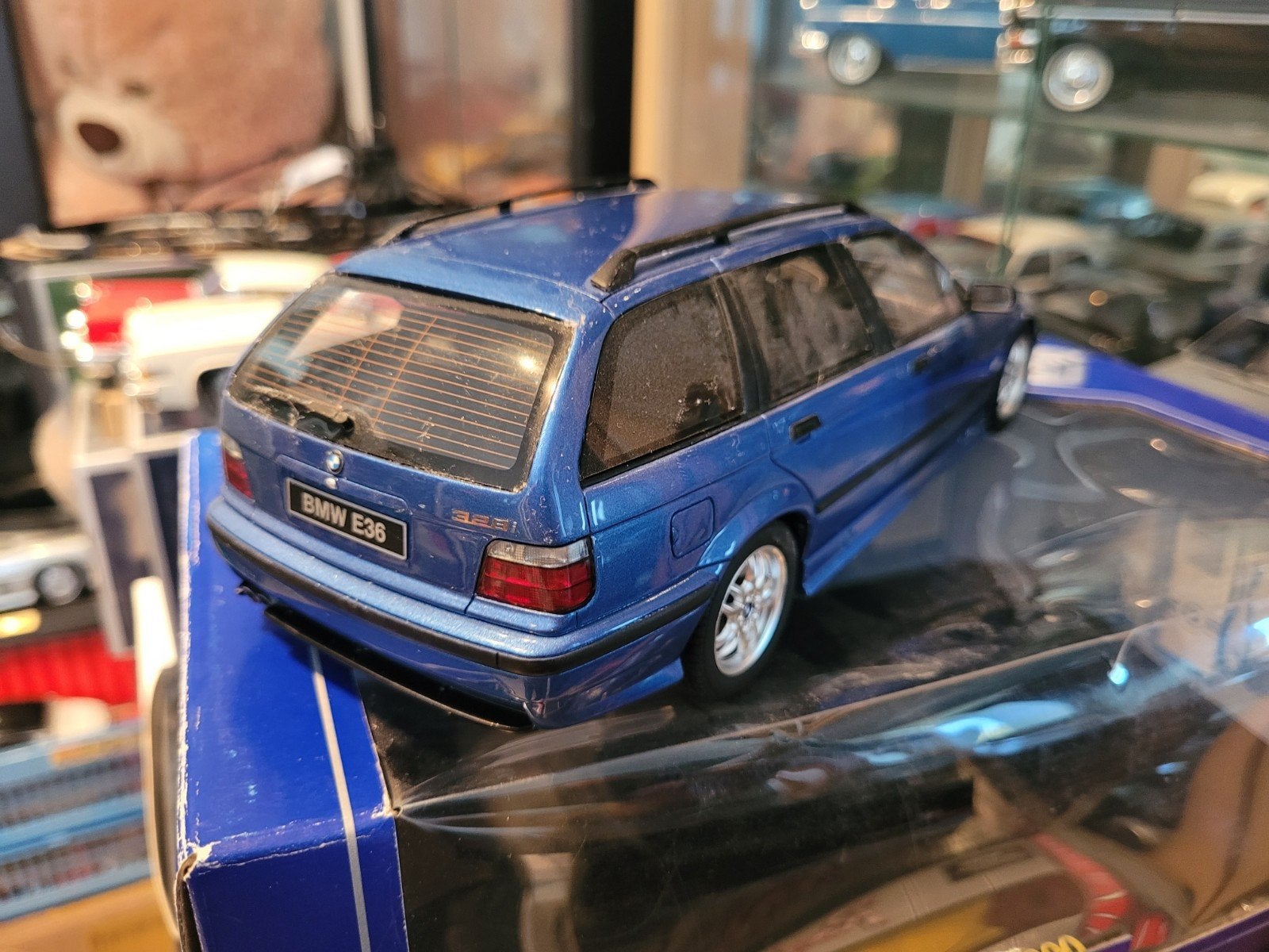 BMW station e36 blauw metallic, Overige merken, Ottomodel, Auto, Nieuw
