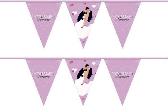 you&me getrouwd vlaggenlijn, Versiering, Nieuw, Ophalen of Verzenden, X