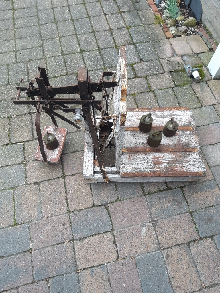 Antieke bascule eventueel met enkele gewichten, Antiek en Kunst, Ophalen