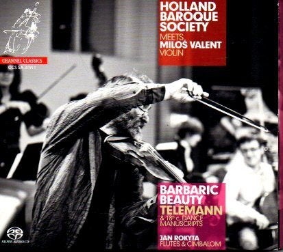 Holland Baroque Society meets Milos Valent - Telemann SACD, Ophalen of Verzenden, Zo goed als nieuw, Inclusief boekje, Orkest of Ballet