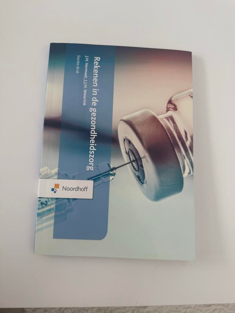 Rekenen in de Gezondheidszorg - Noordhoff, Boeken, Studieboeken en Cursussen, Ophalen of Verzenden, Gamma, Zo goed als nieuw, MBO