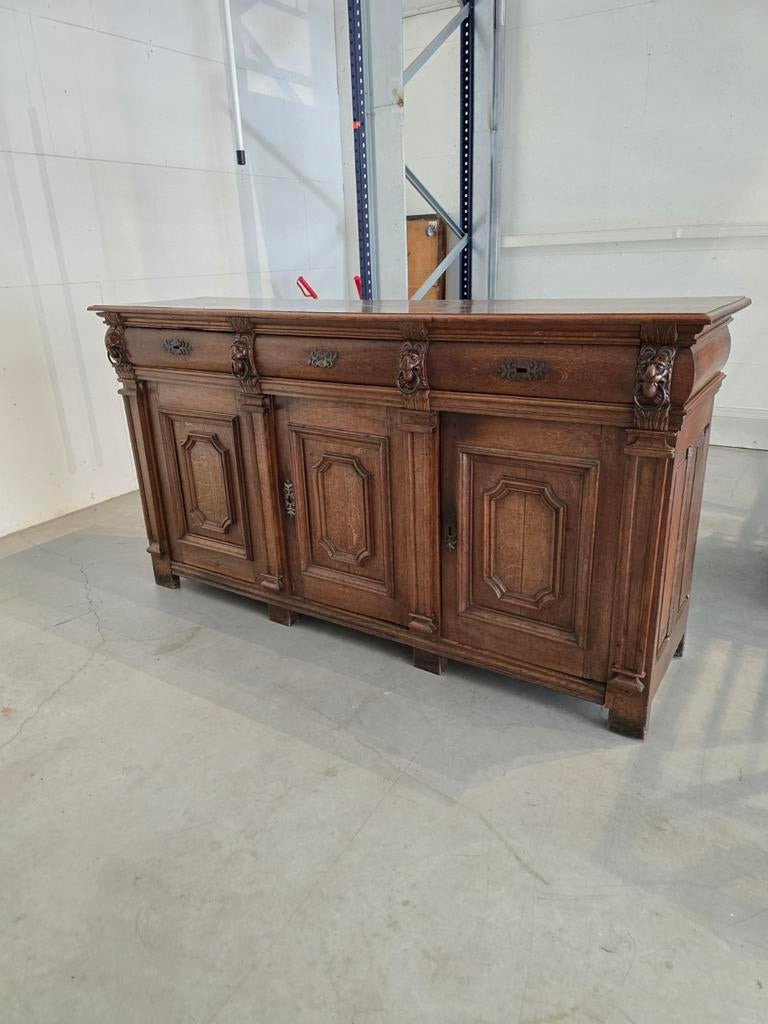 17e eeuwse kast renaissance periode, Ophalen, Gebruikt, 25 tot 50 cm, Eikenhout