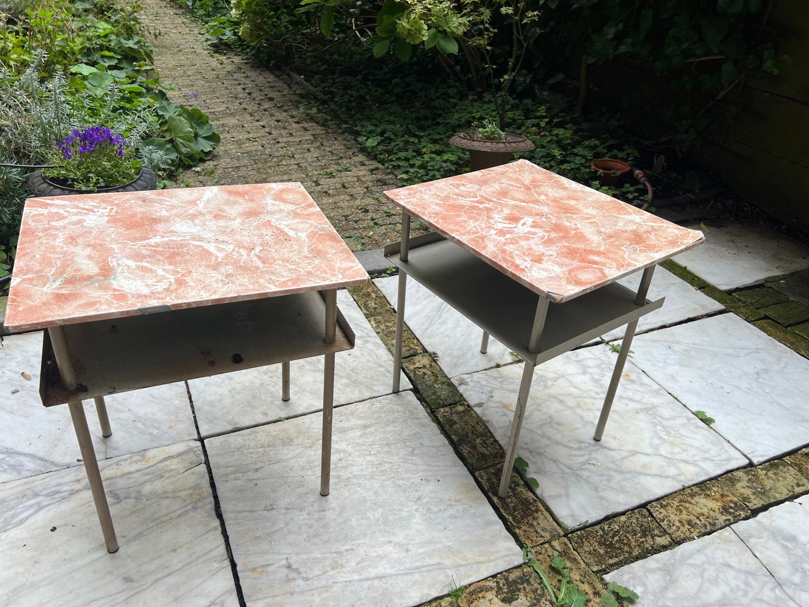 Set van 2 Wim Rietveld Auping bijzettafels - opknappers, Ophalen