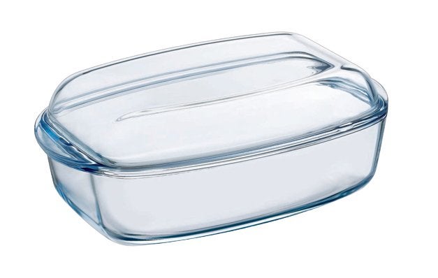 Pyrex Glazen Ovenschaal met Deksel - 3L, Huis en Inrichting, Braadpan, Met deksel, Nieuw, Ophalen of Verzenden