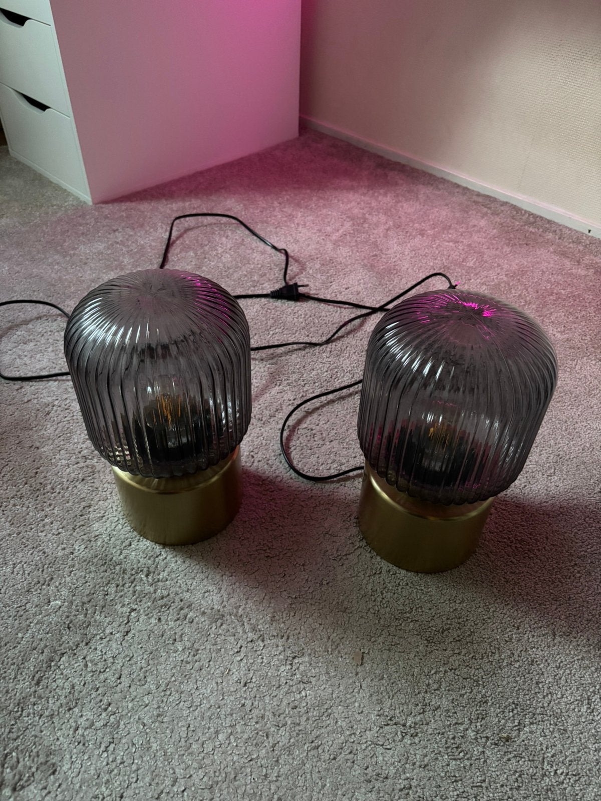 Twee lampen Ikea / Solklint, Ophalen of Verzenden, Zo goed als nieuw, Minder dan 50 cm