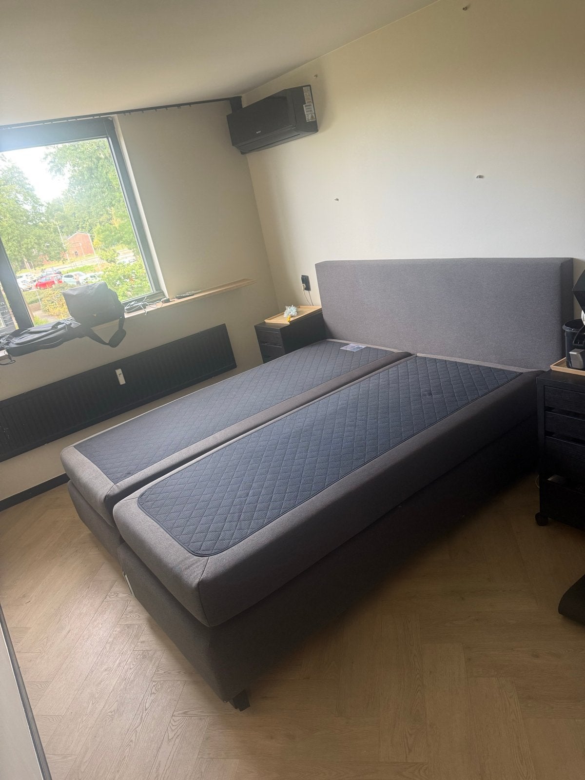Boxspring 180x210 cm - moet weg!, Gebruikt, 210 cm, Tweepersoons, Ophalen of Verzenden