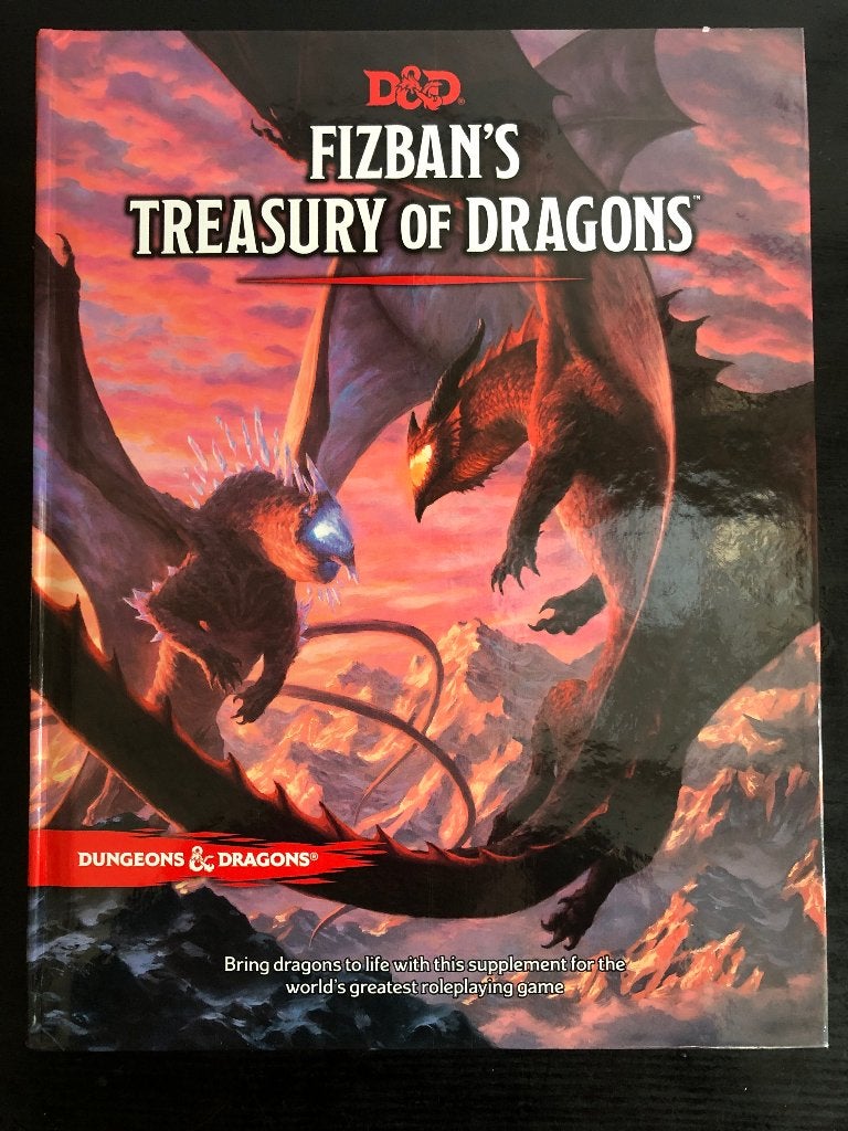 Dungeons & Dragons boek; Fizban’s Treasury of Dragons, Ophalen of Verzenden, Zo goed als nieuw, Overige soorten, Boek of Catalogus