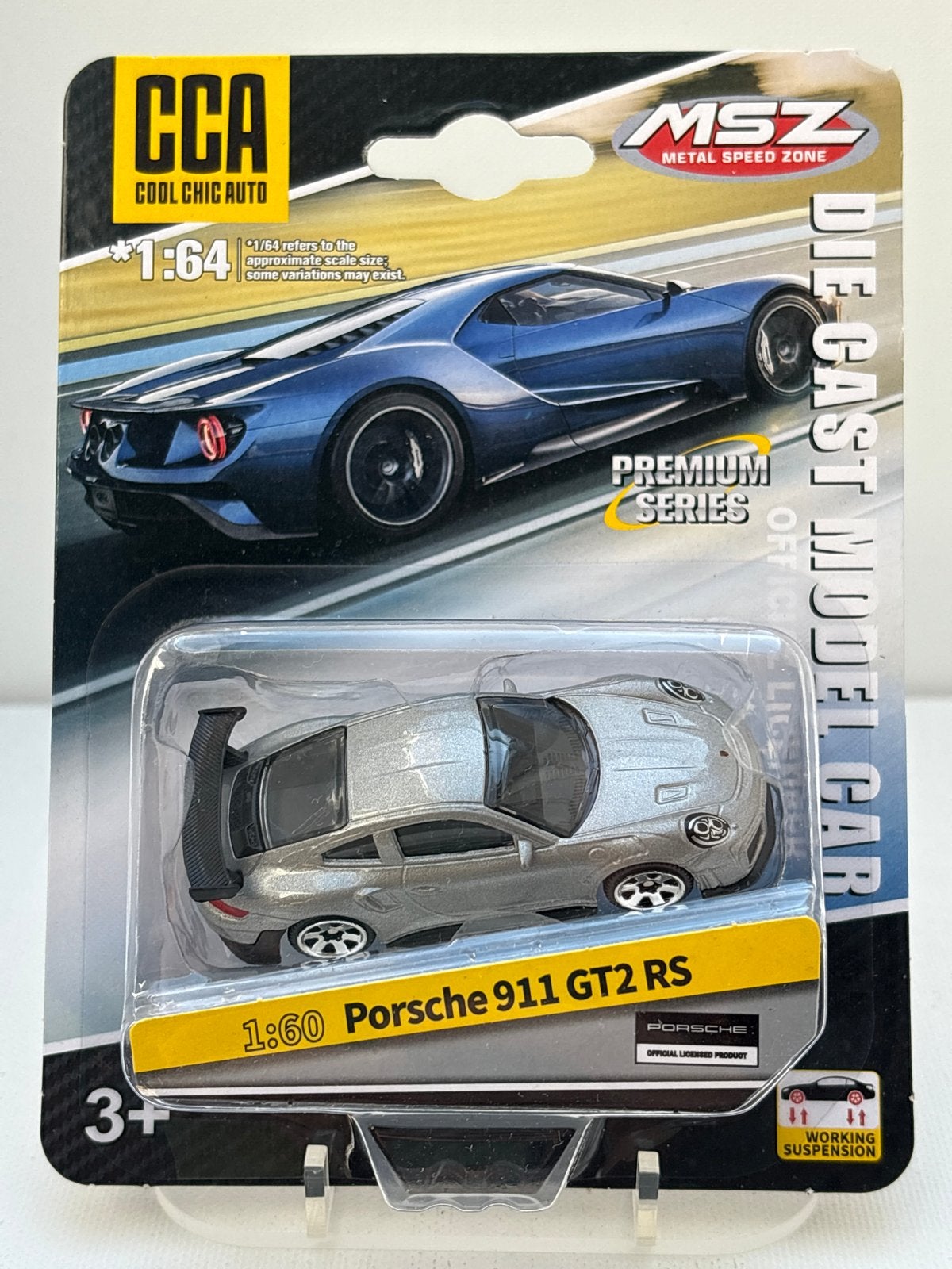 MSZ Porsche 911 GT2 RS Die-Cast Modelauto 1:60, Auto, Nieuw, Ophalen of Verzenden, Msz