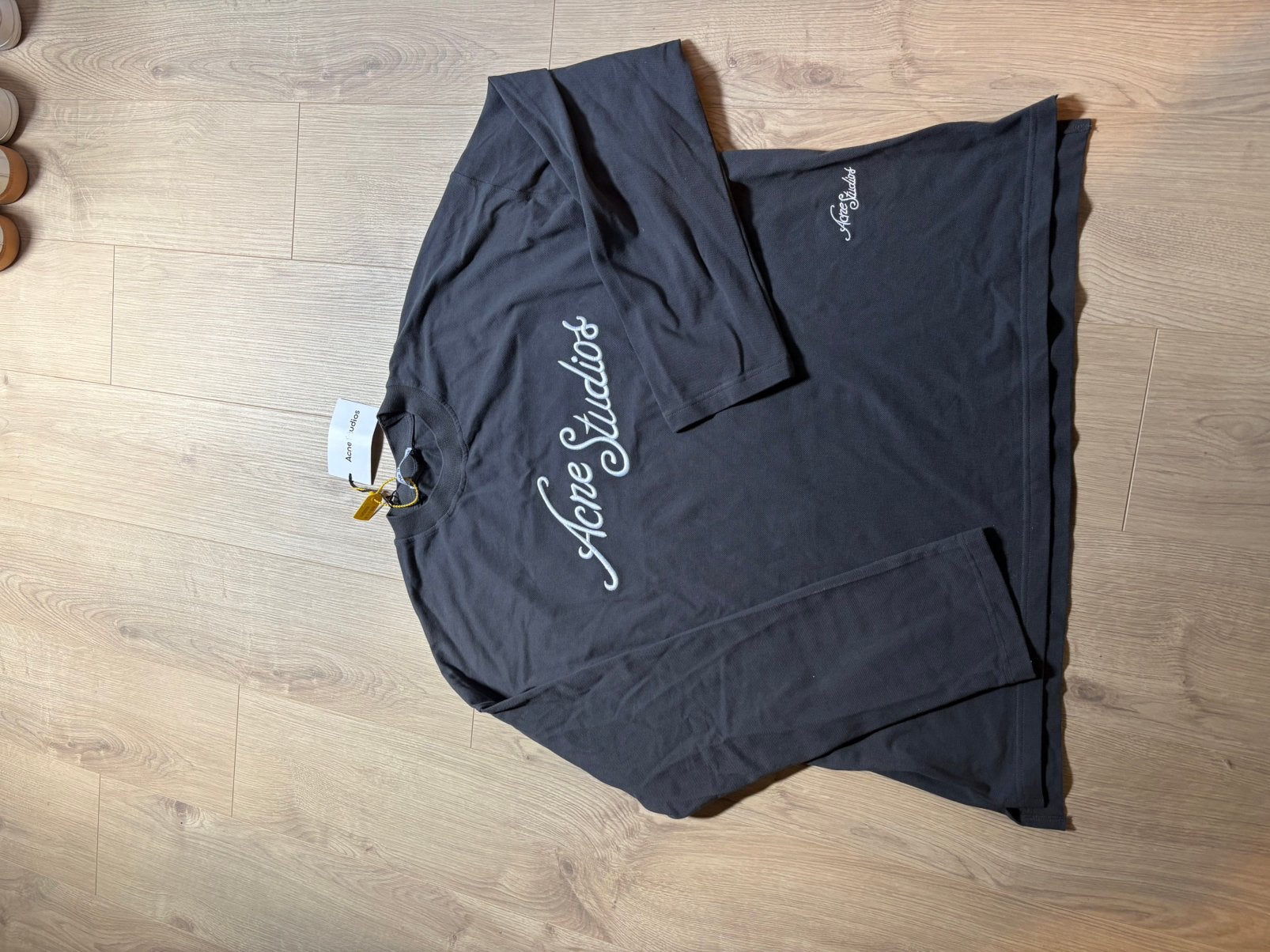 Grijze acne studio longsleeve maat xl, Ophalen of Verzenden, Zo goed als nieuw, Maat 56/58 (XL), Grijs