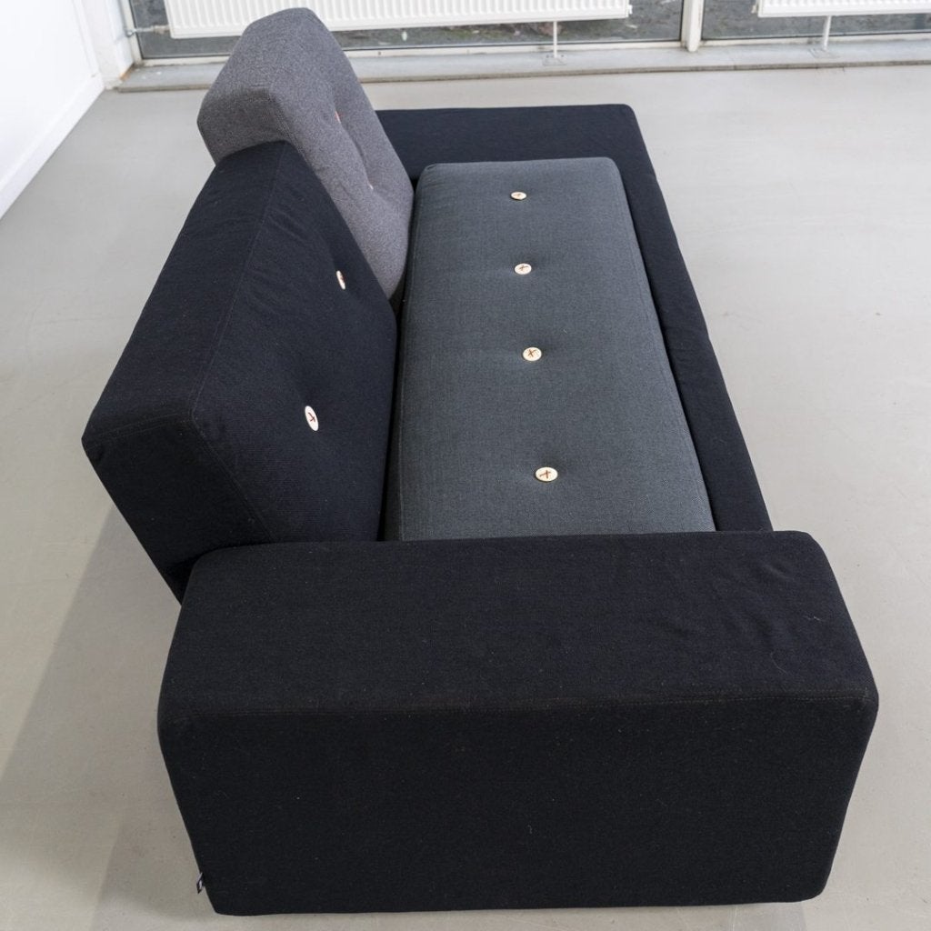 Vitra Polder Sofa XS Bank 2-Zits Antraciet Stof, Huis en Inrichting, Niet ingevuld, Zo goed als nieuw, Niet ingevuld, Niet ingevuld
