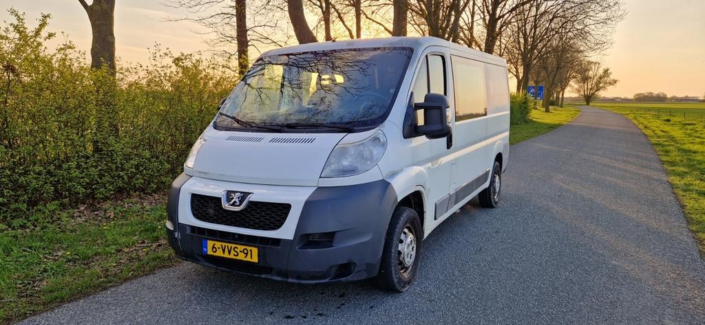 Peugeot Boxer Gbdc 333 L2h2 HDI 130PK 2012, Auto's, Bestelauto's, Euro 5, Stof, Zwart, 4 cilinders