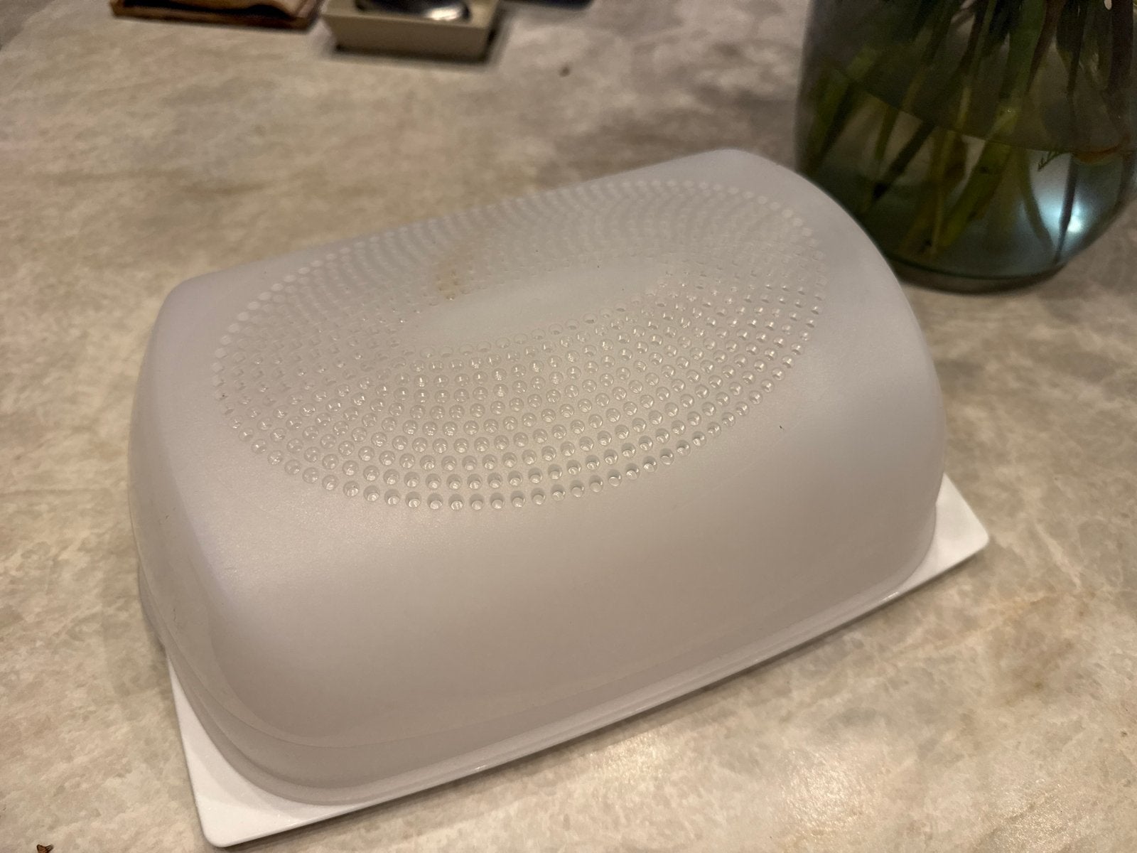 Tupperware Kaasdoos - Houdt kaas langer vers, Gebruikt, Bewaardoos, Wit, Luchtdicht