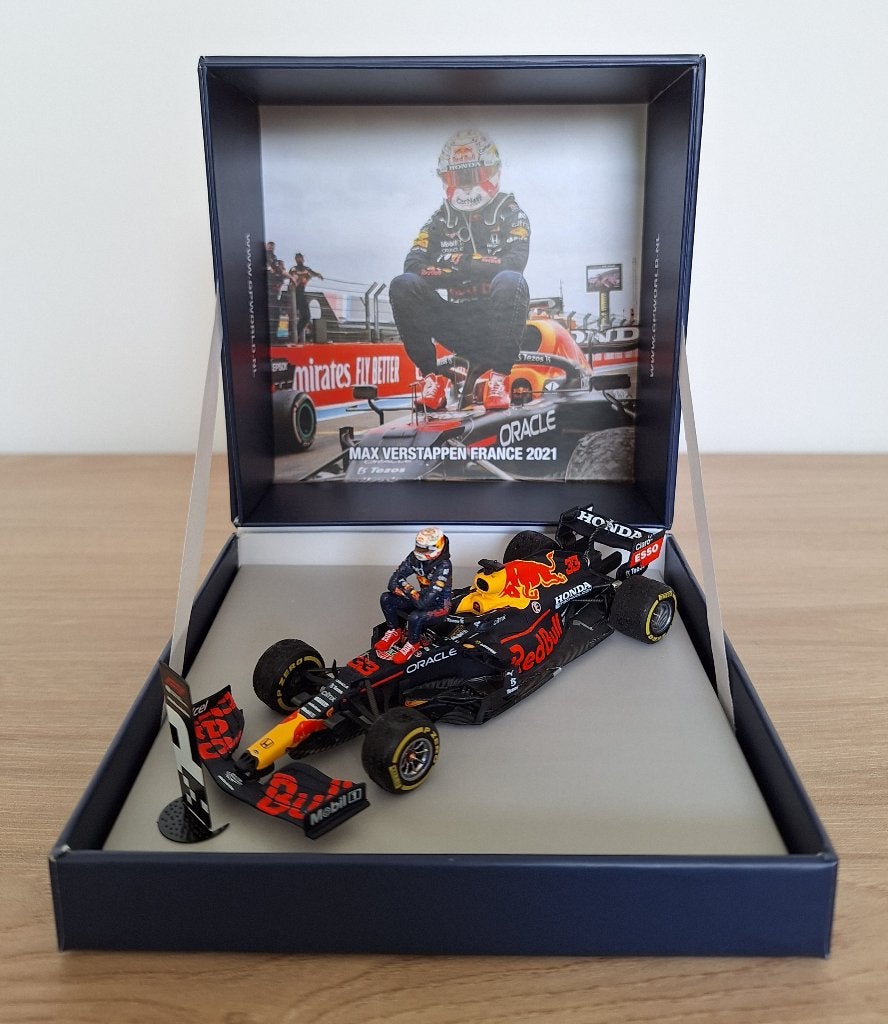 GP Frankrijk 2021 Max Verstappen Spark Special 1:43 NIEUW, Ophalen of Verzenden, Nieuw, Formule 1
