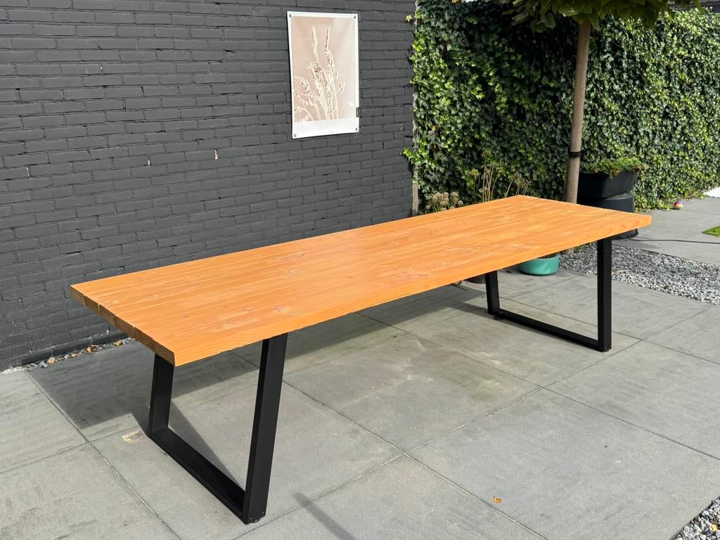 Robuuste Douglas tuintafel 300 cm, Tuin en Terras, Tuintafels, Zo goed als nieuw, Rechthoekig, Hout, Ophalen