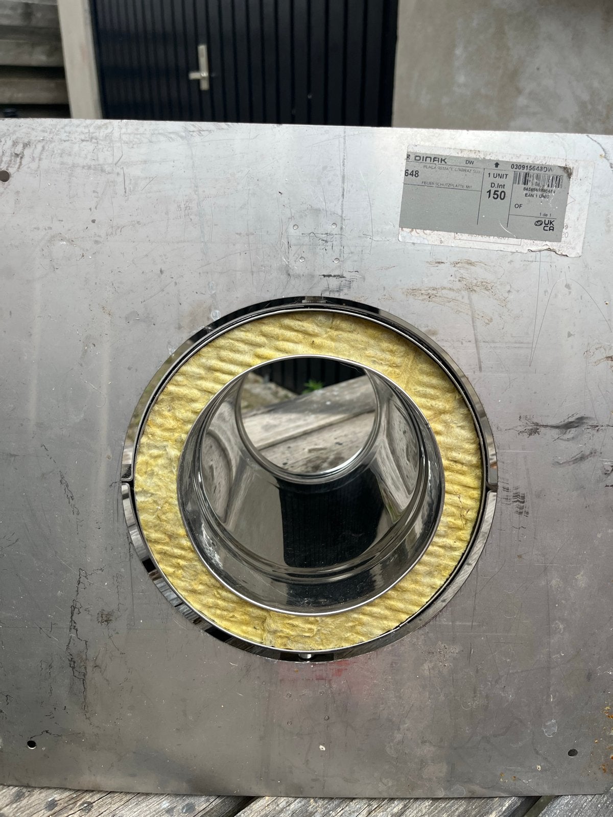 Dubbelwandig RVS geïsoleerd rookkanaal 150mm, Ophalen, Nieuw, Afzuiger