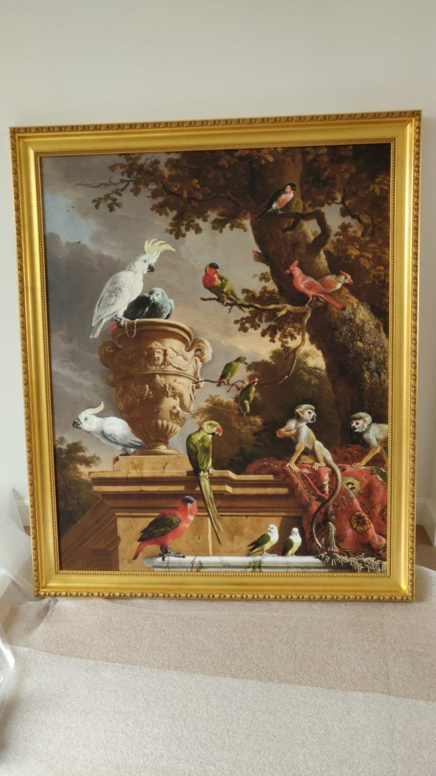 Groot schilderij "De Menagerie" – Melchior d'Hondecoeter, Ophalen