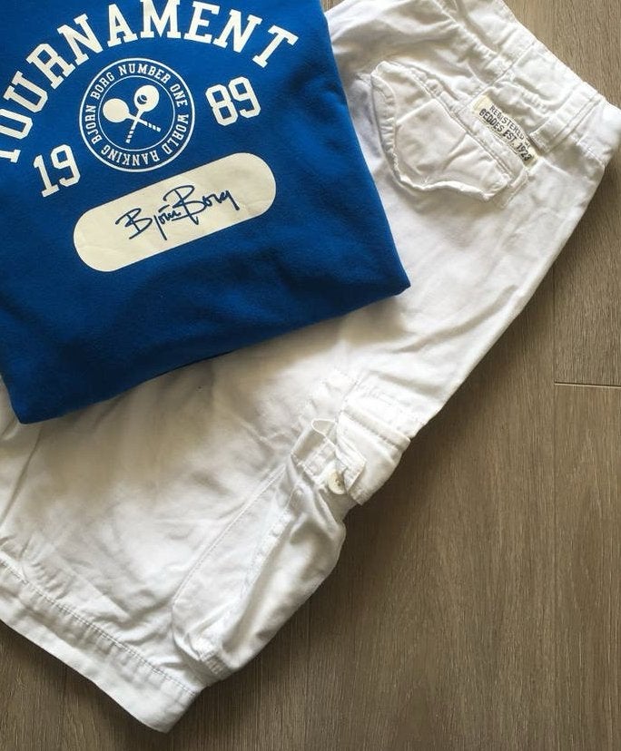 Heren Merk korte broek Geddes & Gillmore bermuda, Ophalen of Verzenden, Zo goed als nieuw, Maat 46 (S) of kleiner, Wit
