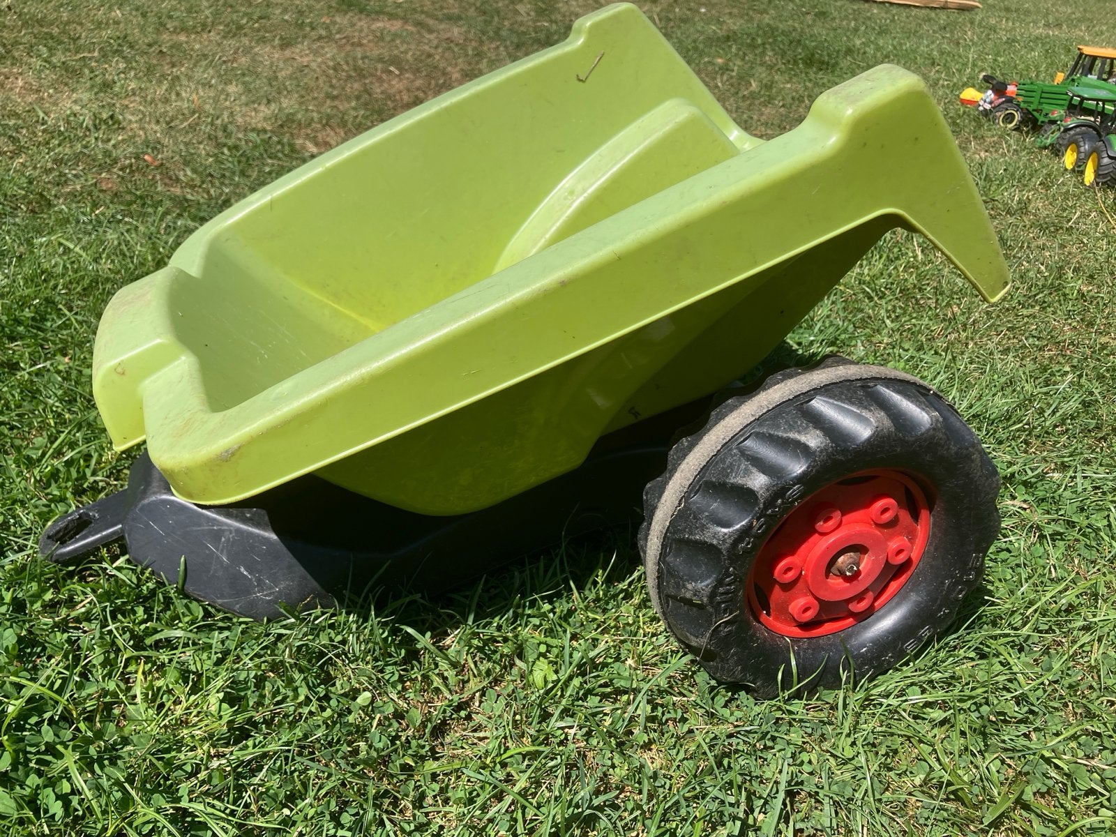 Rolly Toys aanhanger voor traptractor - groen, Kinderen en Baby's, Speelgoed | Buiten | Voertuigen en Loopfietsen, Ophalen, Gebruikt