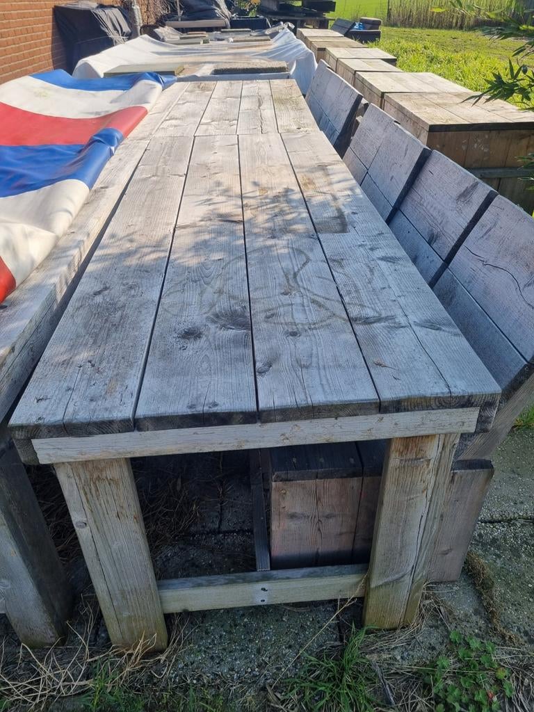 Steigerhouten meubelen, Ophalen of Verzenden, Gebruikt, Rechthoekig, Hout