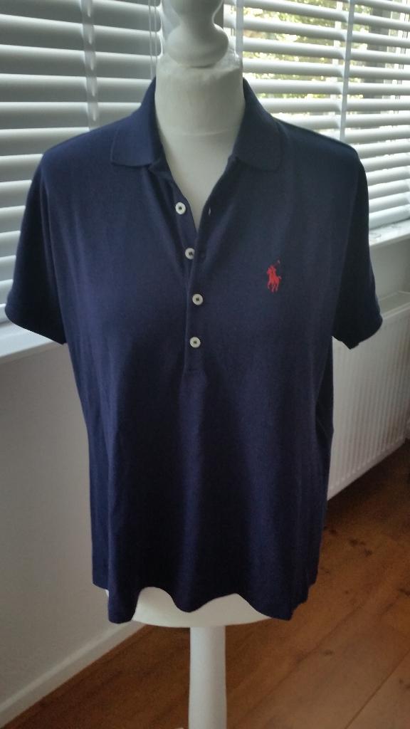 Blouse: Ralf Lauren dames donker blauw polo blouse/shirt  S, Ophalen, Blauw, Nieuw, Ralph Lauren