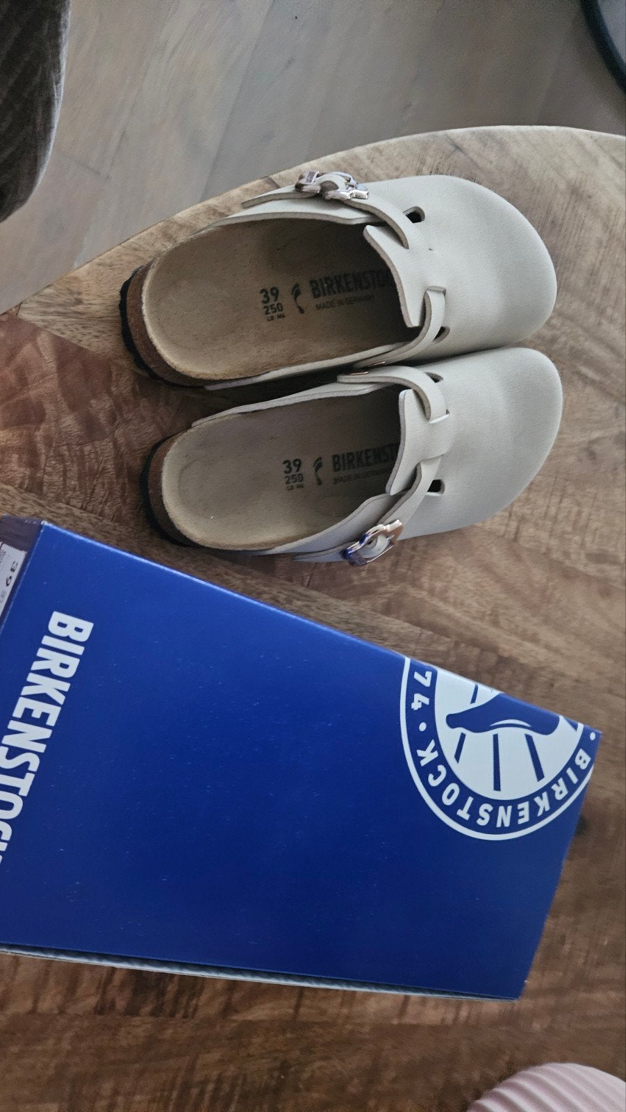birkenstock boston flower bucle maat 39, Beige, Nieuw, Ophalen of Verzenden, Sneakers of Gympen