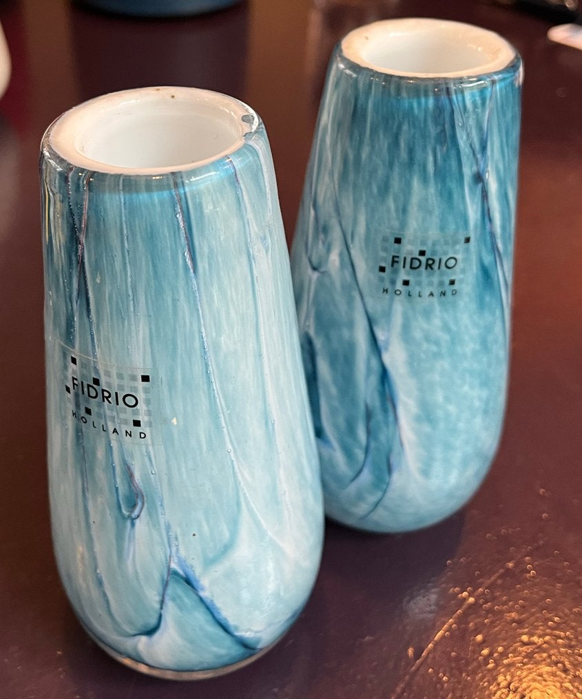 Set van 2 Fidrio Holland glazen vazen, 15 cm hoog, Ophalen of Verzenden