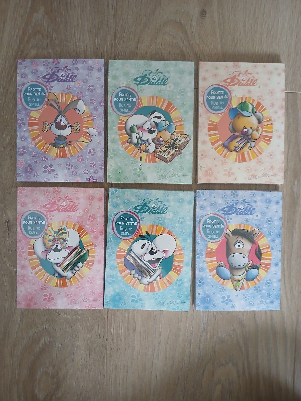 Diddl geurboekjes - set van 6, Verzamelen, Diddl, Ophalen of Verzenden, Verschillende figuren, Nieuw, Papier, Kaart of Schrift