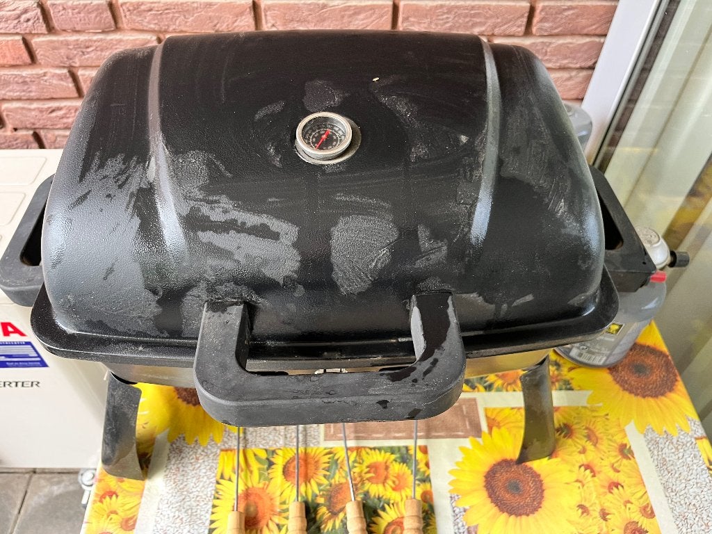 BBQ tafelmodel gas, Ophalen, Gebruikt, Onbekend