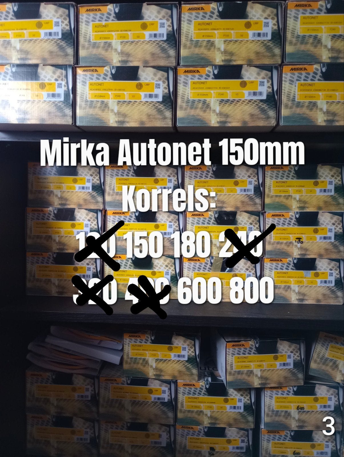 Mirka Schuurschijven Schuurgaas Schuurpapier 150mm P150-P800, Ophalen of Verzenden, Nieuw